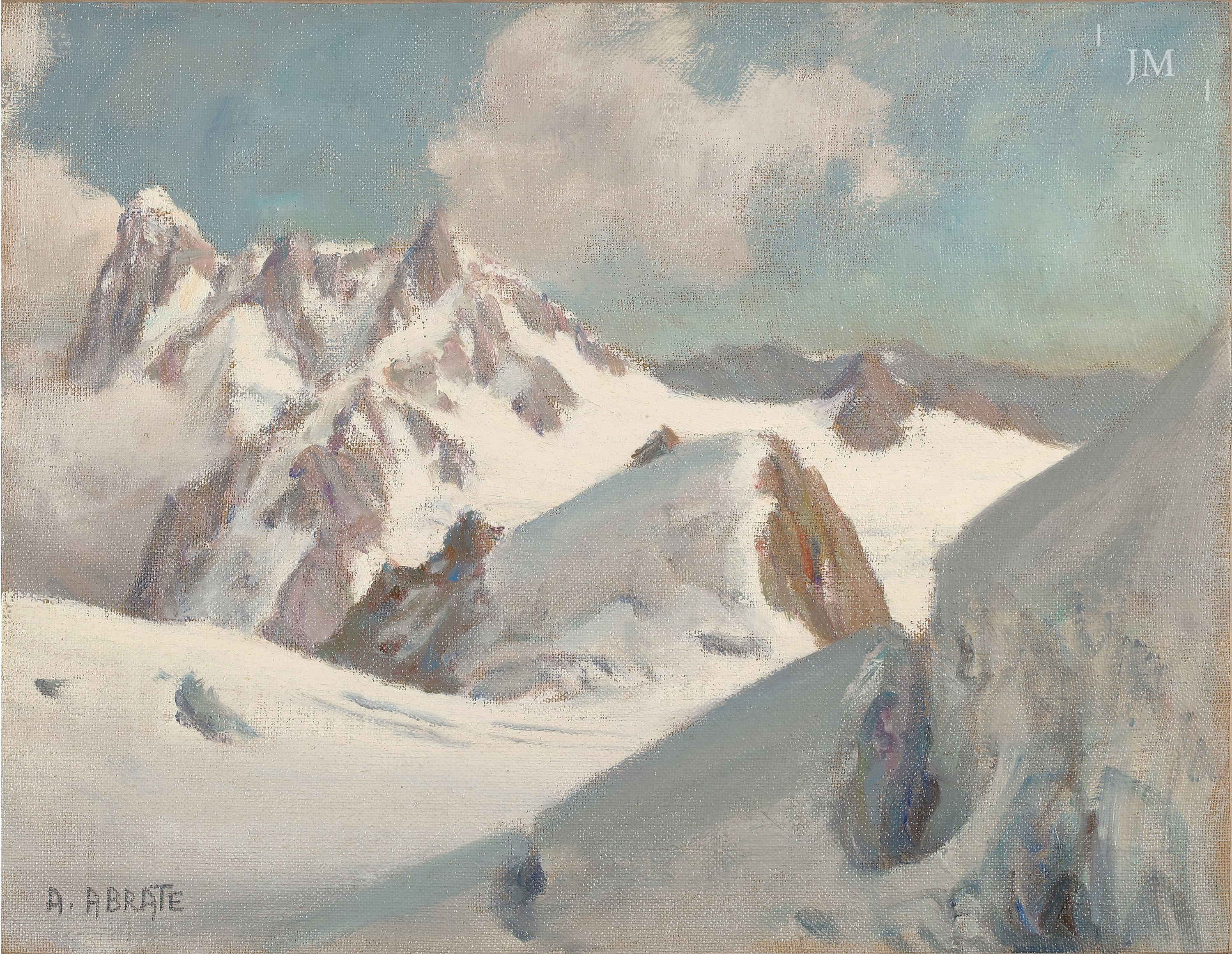 The Grandes Jorasses and the Dent du Géant, Mont Blanc, France